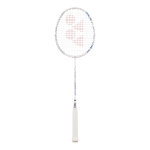 Yonex rakieta do badmintona Astrox 02 Clear (z przewagą wagi na głowicy, bardzo elastyczna) biała - naciągnięta -